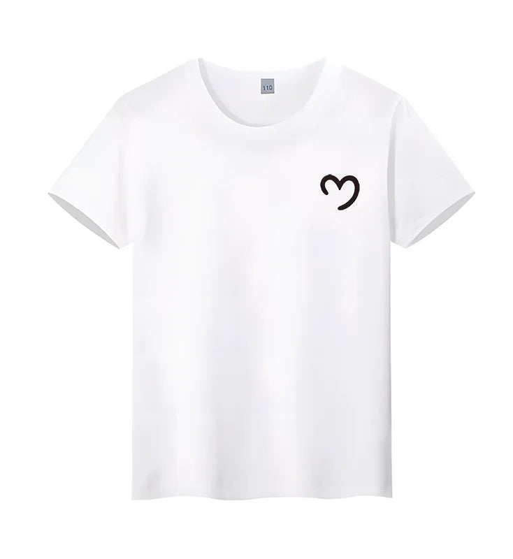 Children's Fun Duck You Pattern Printed 100% Cotton Short-sleeved T-shirt Hip-hop Streetwear Top Parent Child Wear  Cotton Top