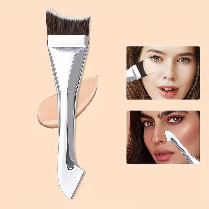 Ultra-Thin Foundation Brush Lightweight Flat Contour Brush for Seamless Blending of Cream and Liquid Makeup Professional Tools