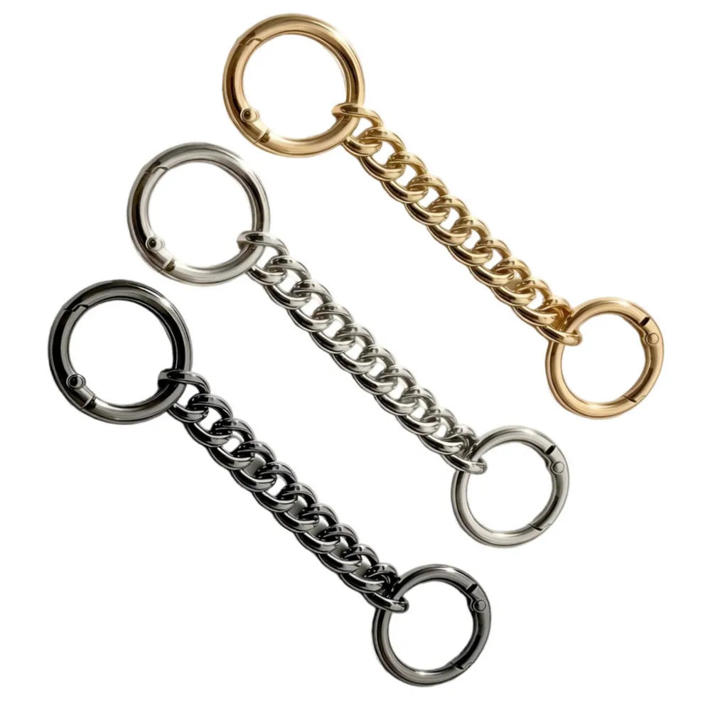 10-20cm Bag Strap Extender DIY Handbag Purse Chain with Metal Buckles for Purses Handbags Wallet Clutch Shoulder Crossbody Bags