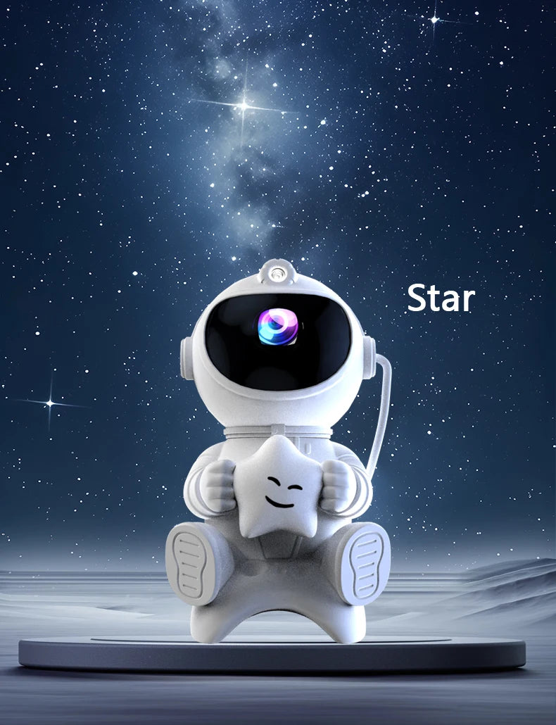 Astronaut Galaxy Projector Star and Moon Night Light Projector Bluetooth Remote Timer 360°Adjustable Angle for Bedroom Kids Gift