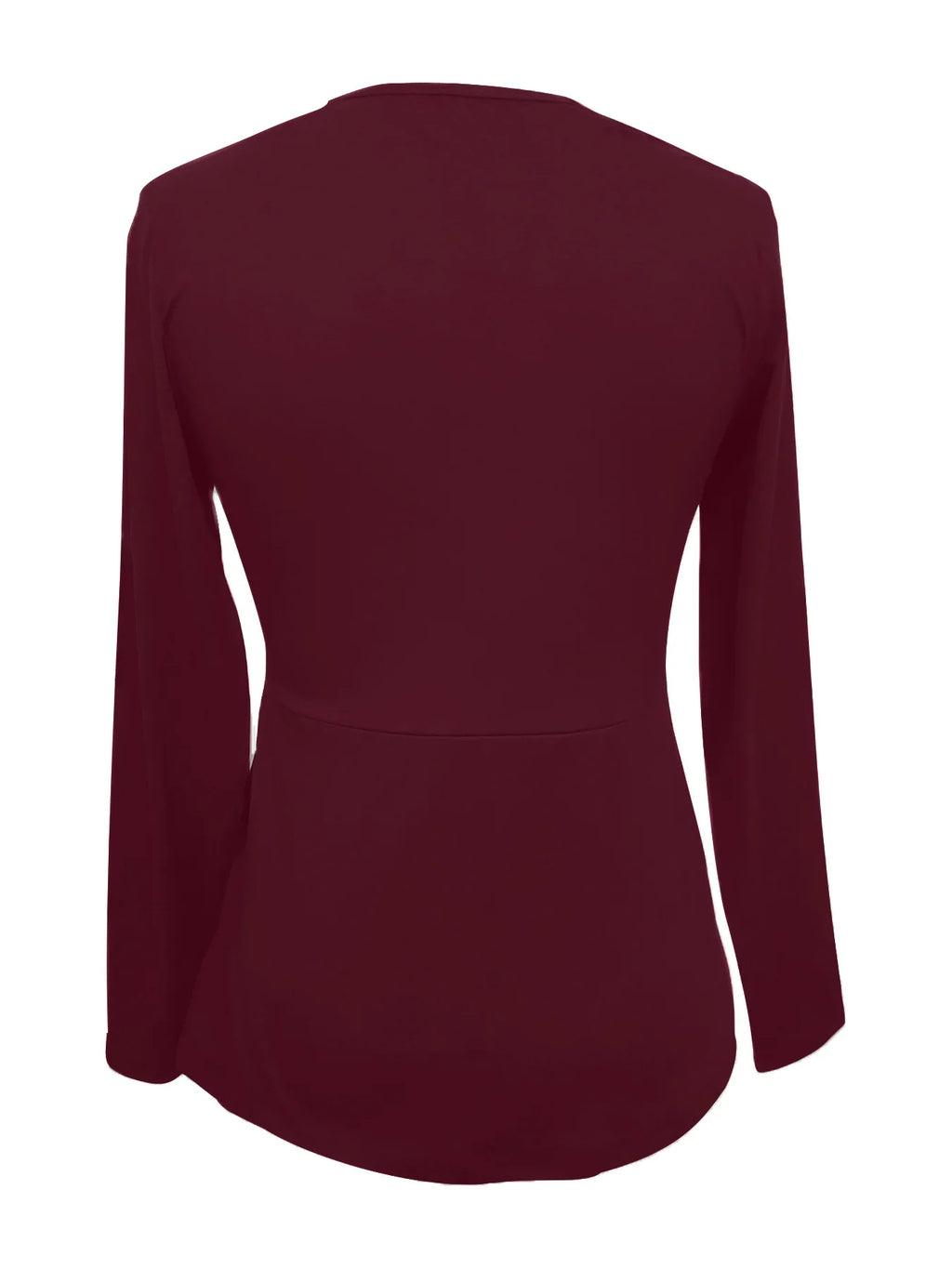 2025 New Women'S Long Sleeve T Shirts Fall Casual Tops Trendy Kink Solid Colors Blouses Autumn Pullover Clothes Camiseta Mujer