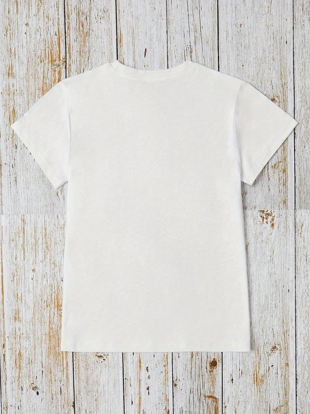 Ladies' Cute Duck Arrangement Printed Pattern T-shirt Casual Round Neck Short Sleeve Top Casual Summer Women's Clothing