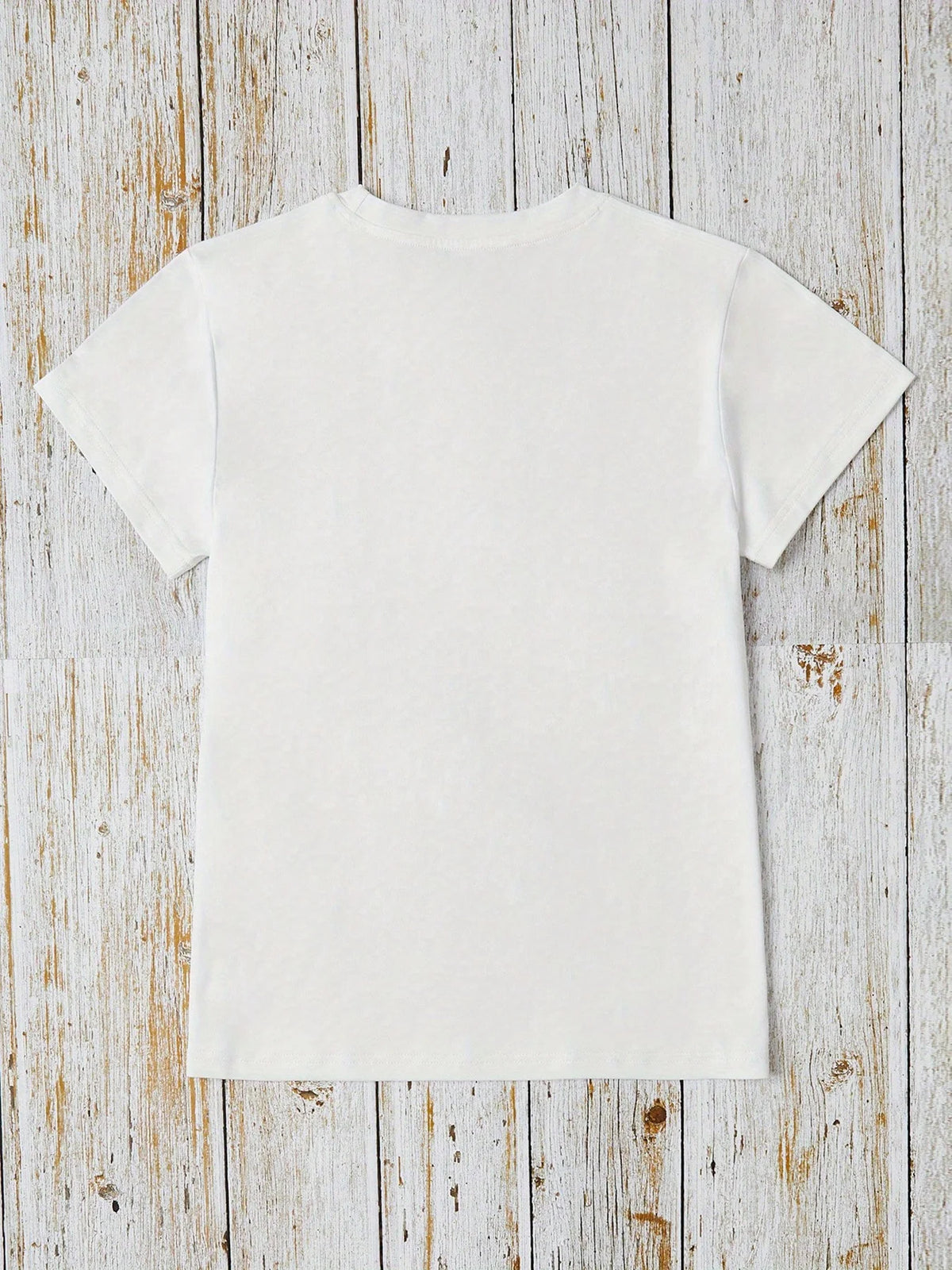 Ladies' Cute Duck Arrangement Printed Pattern T-shirt Casual Round Neck Short Sleeve Top Casual Summer Women's Clothing