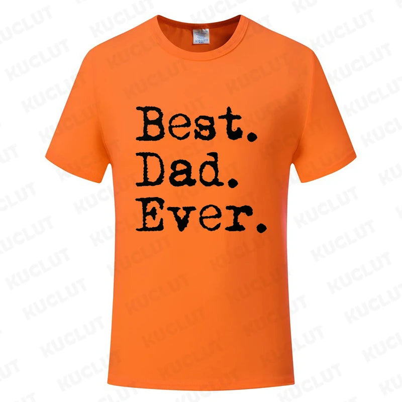 Best Dad Ever T Shirt for Men Father Family Husband Grandad Funny Birthday Gift Graphic Streetwear Short Sleeve T-shirt Summer