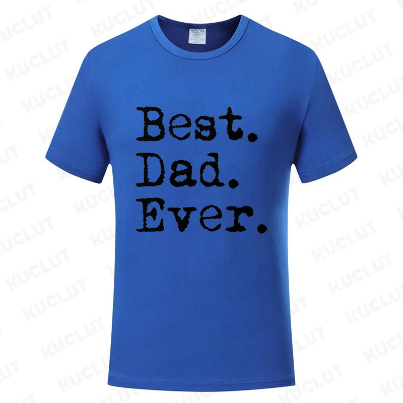 Best Dad Ever T Shirt for Men Father Family Husband Grandad Funny Birthday Gift Graphic Streetwear Short Sleeve T-shirt Summer