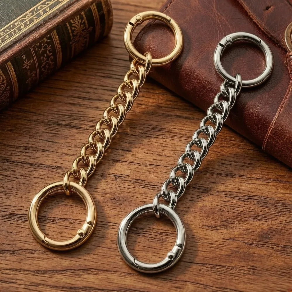 10-20cm Bag Strap Extender DIY Handbag Purse Chain with Metal Buckles for Purses Handbags Wallet Clutch Shoulder Crossbody Bags