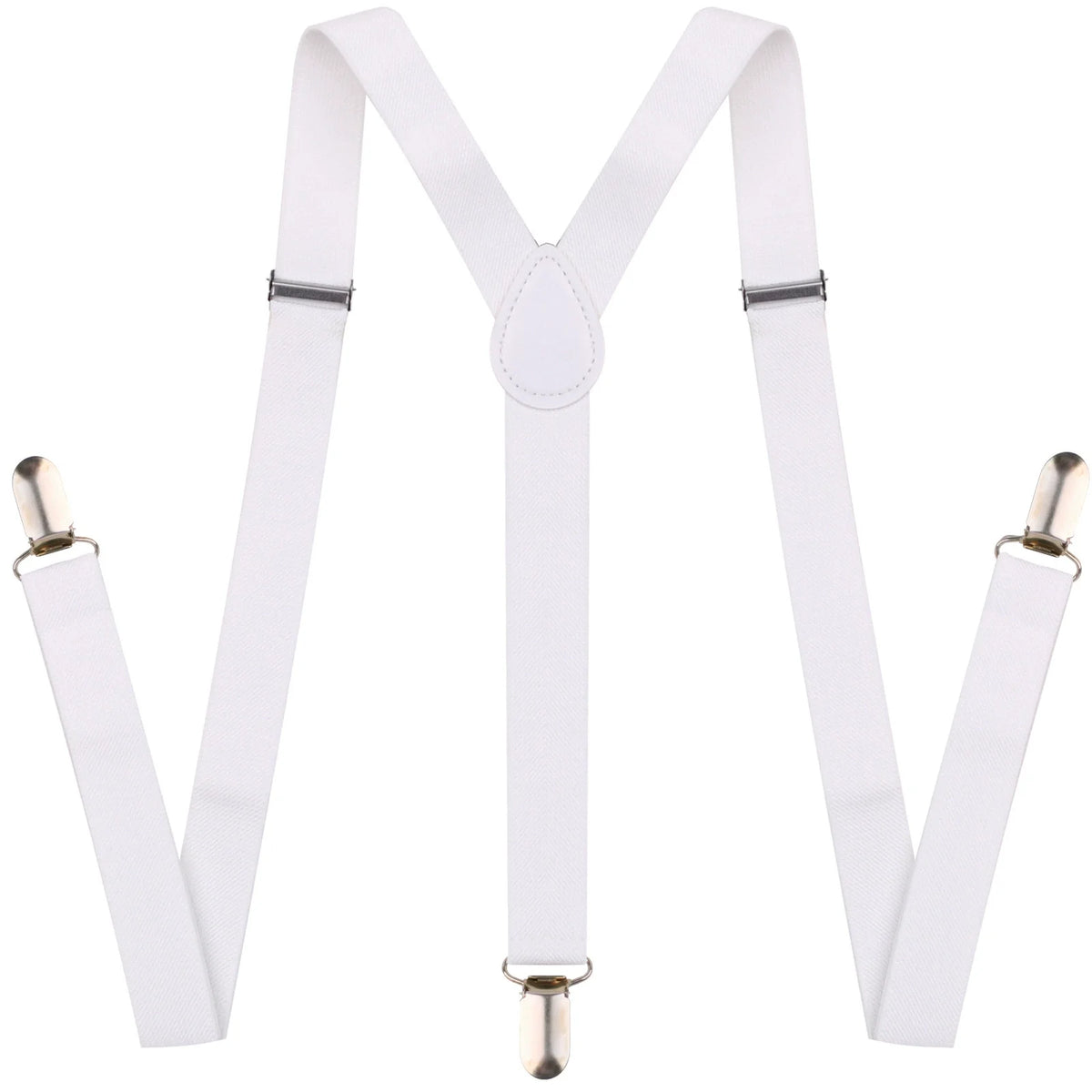 Men's Heavy Duty Suspenders High Elastic Adjustable Braces with 3 Strong Clips for Pants Holder Ideal for Wedding Wear