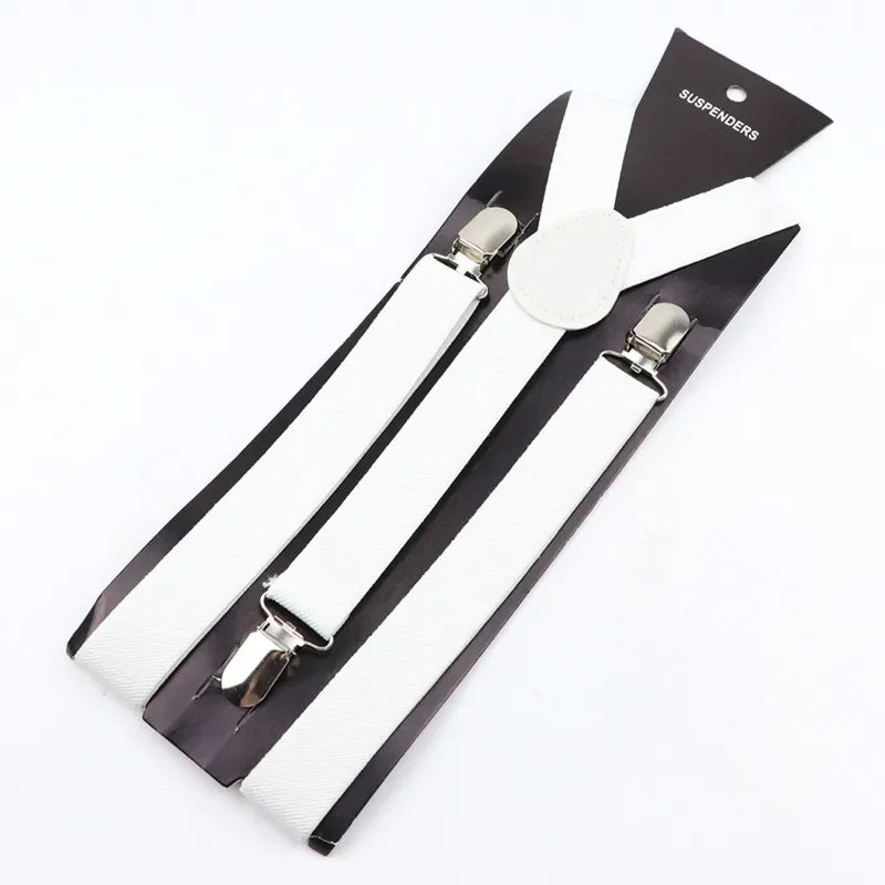 Men's Heavy Duty Suspenders High Elastic Adjustable Braces with 3 Strong Clips for Pants Holder Ideal for Wedding Wear