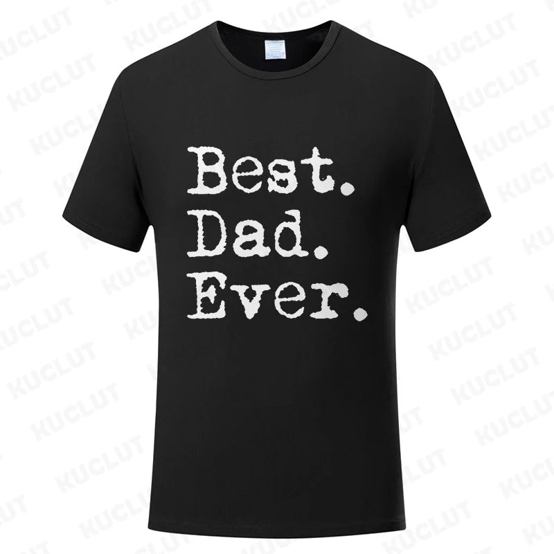 Best Dad Ever T Shirt for Men Father Family Husband Grandad Funny Birthday Gift Graphic Streetwear Short Sleeve T-shirt Summer