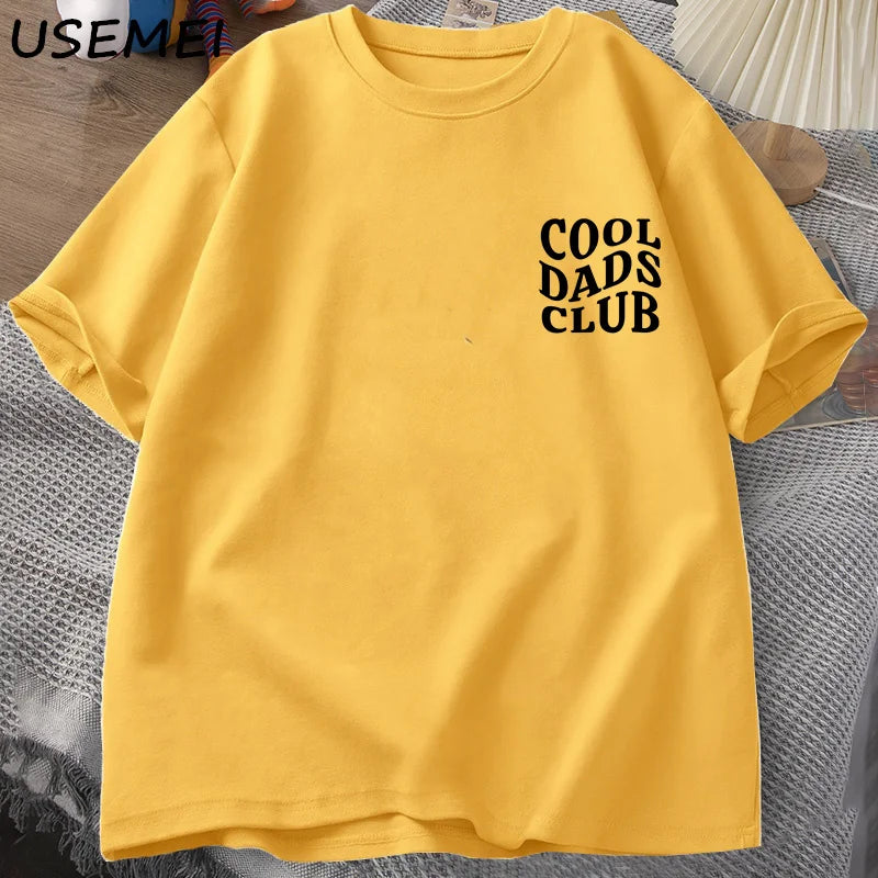 Cool Dads Club Tshirt Father's Day Funny Husband T-Shirt Daddy Dad To Be T Shirt Men Cotton Oversized Male Clothes Gifts