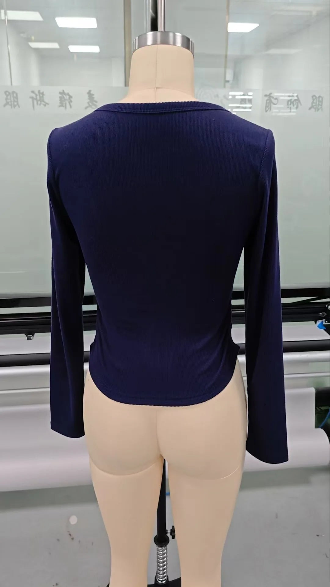 2025 Fall Winter New Fashion Women's Tops T-shirt V-neck Hollow Out Sexy and Fashionable Slim Fit Long Sleeved Y2k Clothing