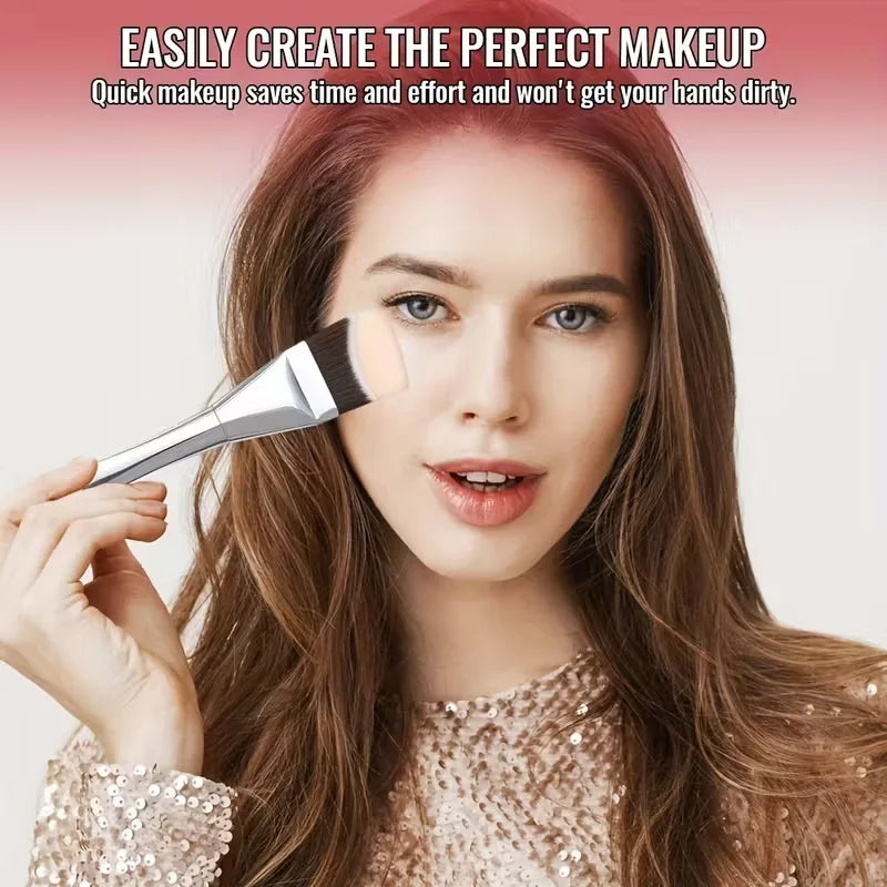 Ultra-Thin Foundation Brush Lightweight Flat Contour Brush for Seamless Blending of Cream and Liquid Makeup Professional Tools