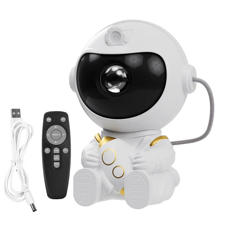 LED Astronaut Projector Night Light Nebula Sky Ceiling Galaxy Star Lights Bedroom Home Party Decorative Children Kids Gift