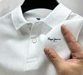 Men's Short Sleeve Polo Shirt  New Business Casual Breathable Top Fashion Summer Golf Solid Color Polos