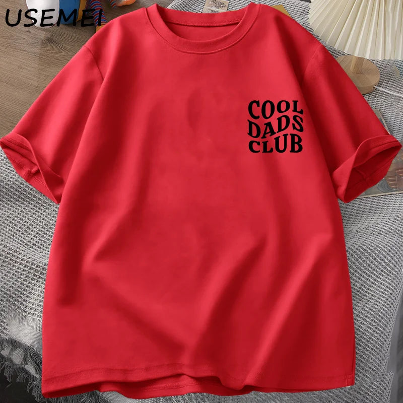 Cool Dads Club Tshirt Father's Day Funny Husband T-Shirt Daddy Dad To Be T Shirt Men Cotton Oversized Male Clothes Gifts