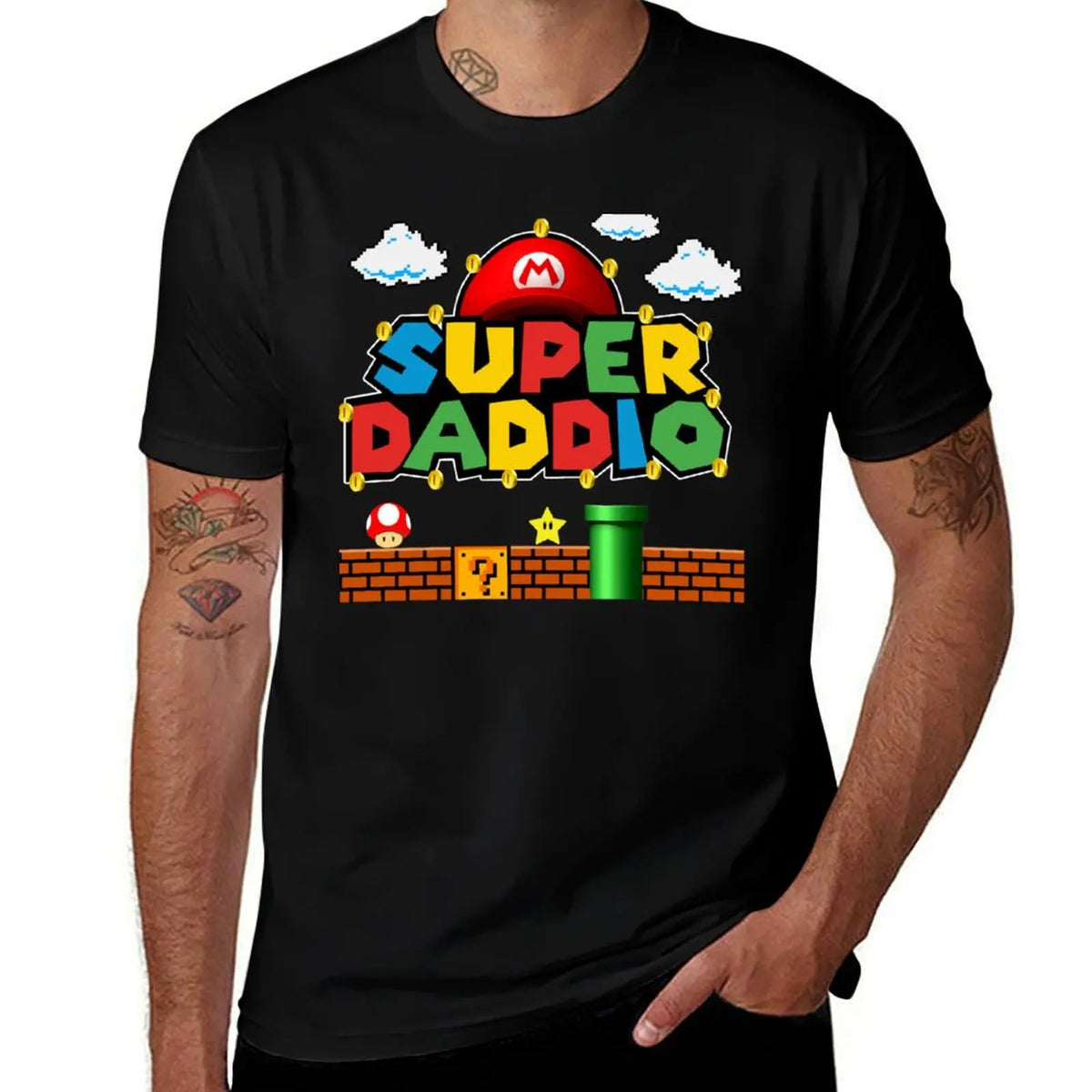 New Super Daddio Fathers Day T-Shirt t shirt for man man t shirt luxury mens graphic t shirts T-Shirt