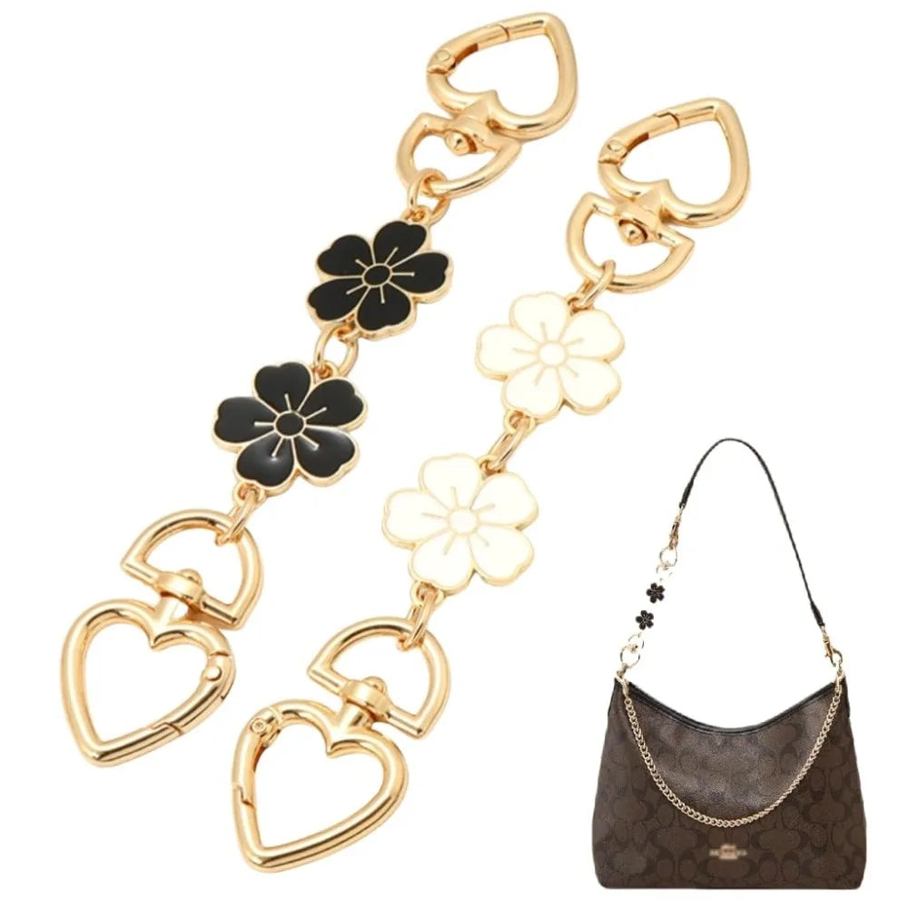 Gold Purse Extender Chain Heart Moon Alloy Bag Strap Extenders Handbag Shoulder Crossbody Replacement Accessories For Women Bags