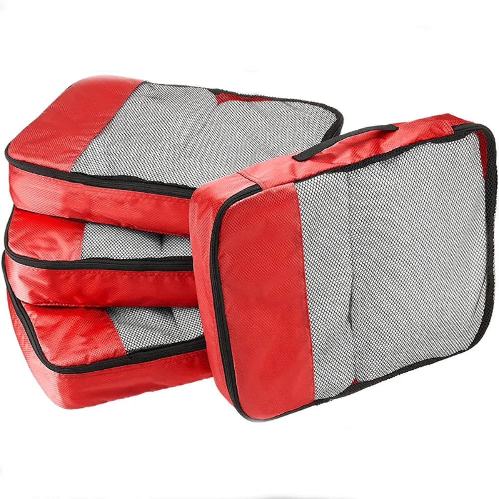 Travel Packing Cubes Luggage Organizer Bags for Suitcase Compression Storage Pouches with Mesh Lightweight Travel Accessories