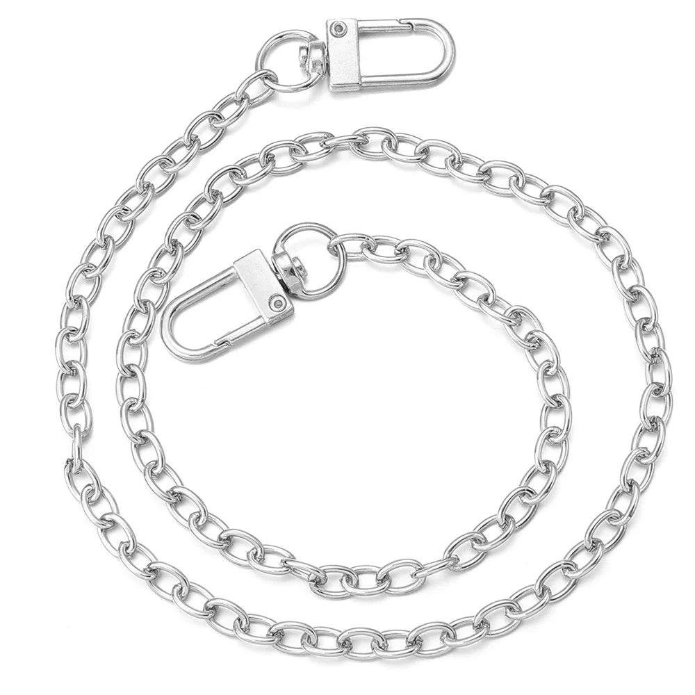 20/40/80/120cm Metal Aluminum Bag Chain Shoulder Belt Replacement Bags Strap For Women Handmade Extension Chain Bags Accessories