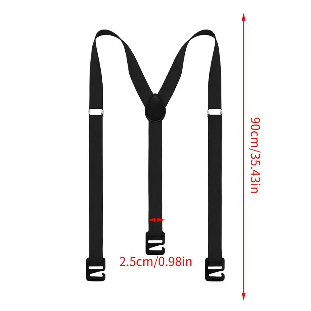 Suspenders for Men Heavy Duty Fashion Wide Black Mens Suspenders for Jeans Dress Pants X Back Elastic Adjustable Work
