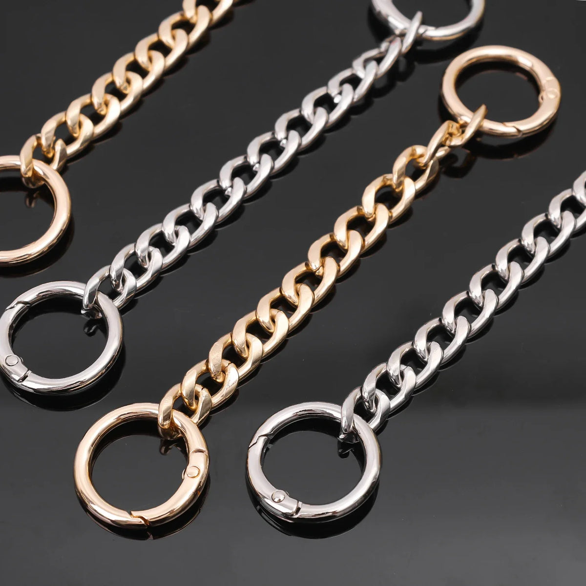 14.5cm Bag Strap Extender DIY Handbag Purse Chain with Metal Buckles for Purses Handbags Wallet Clutch Shoulder Crossbody Bags