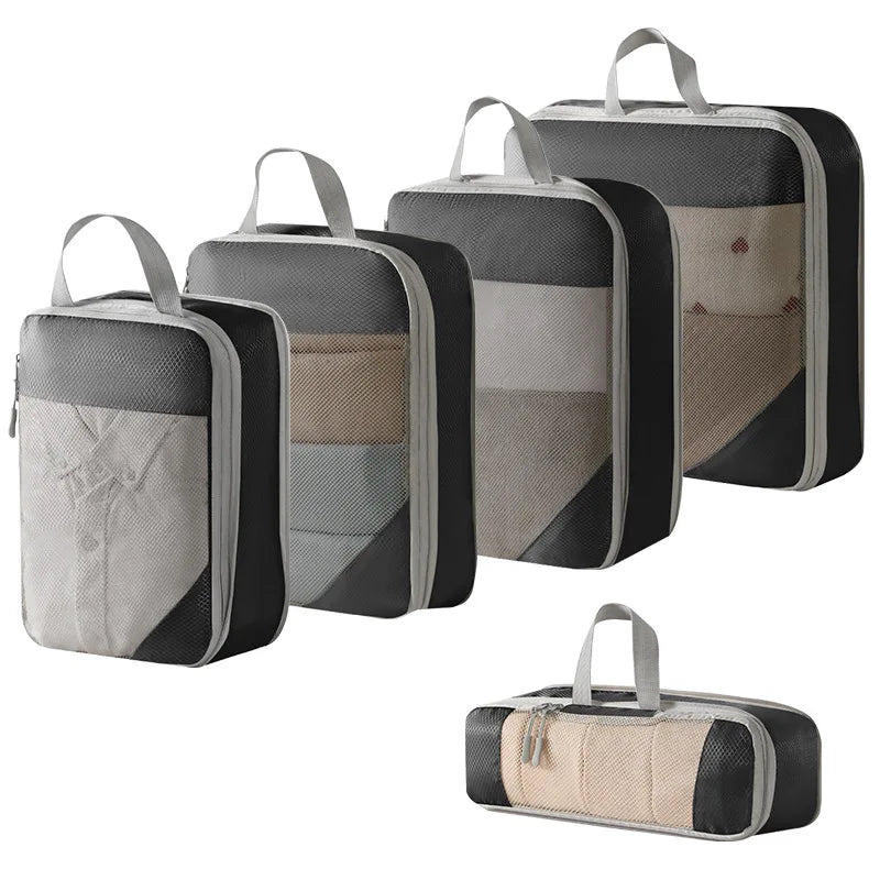 Compression Packing Cubes for Suitcases Travel Accessories Expandable Packing Organizers Lightweight Travel Organizer Cubes