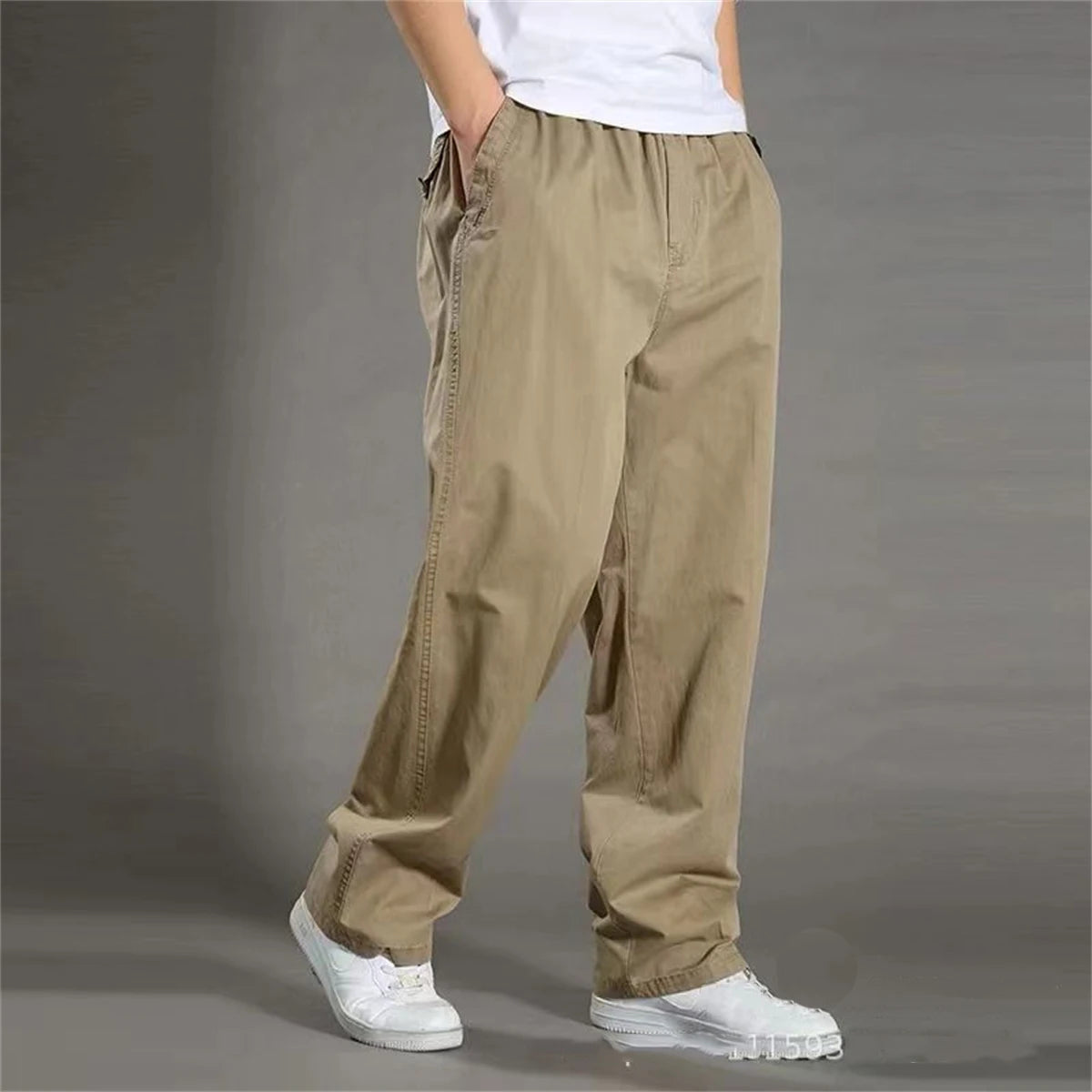 Men's Cargo Pants Summer Spring Cotton Work Wear Cotton Large Size  Casual Climbing Joggers Sweatpants Hombre Autumn Trousers