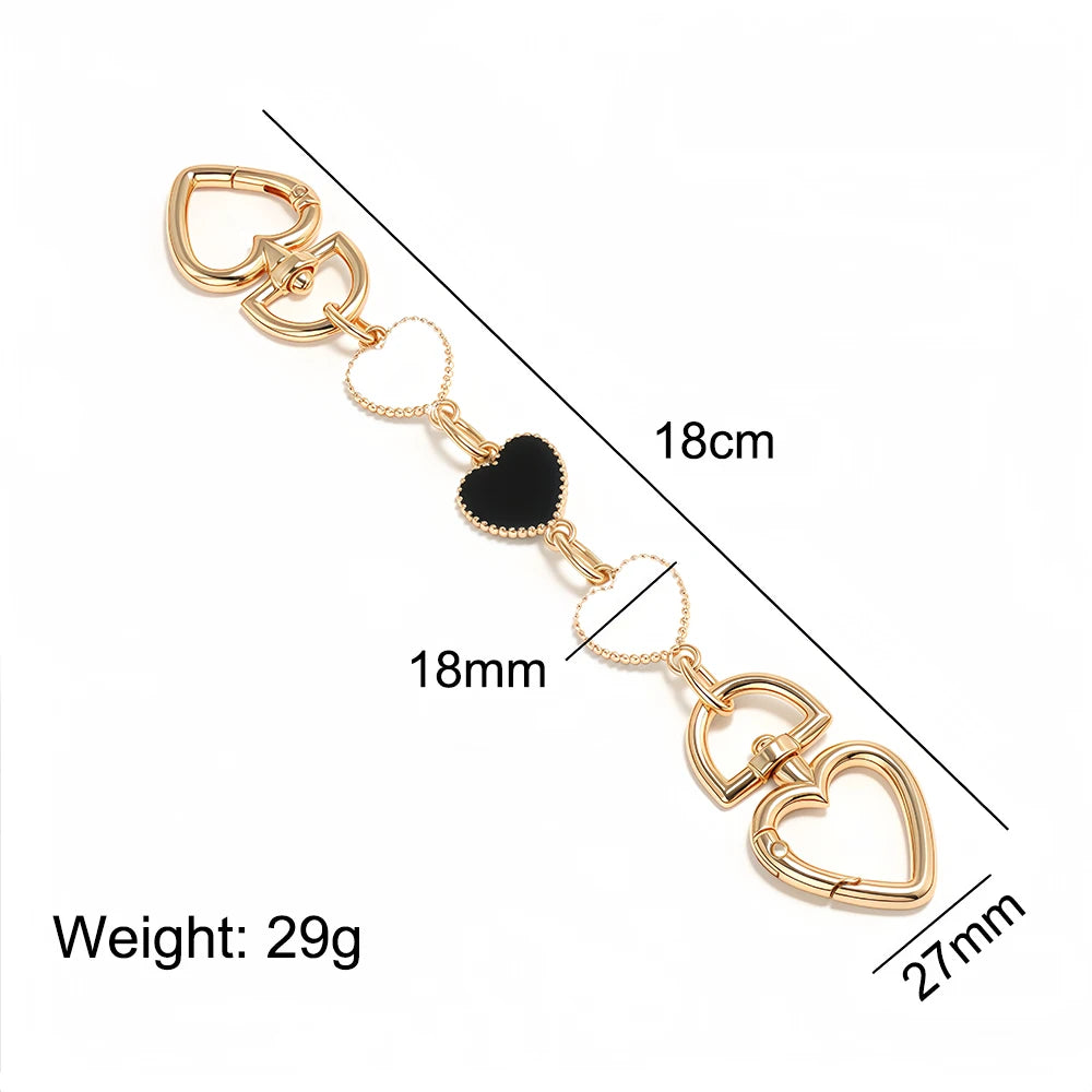 Fashion Bag Extension Chains Charm Crossbody Handbags Purse Metal Extender Chain Replacement DIY Shoulder Bag Accessories Gift