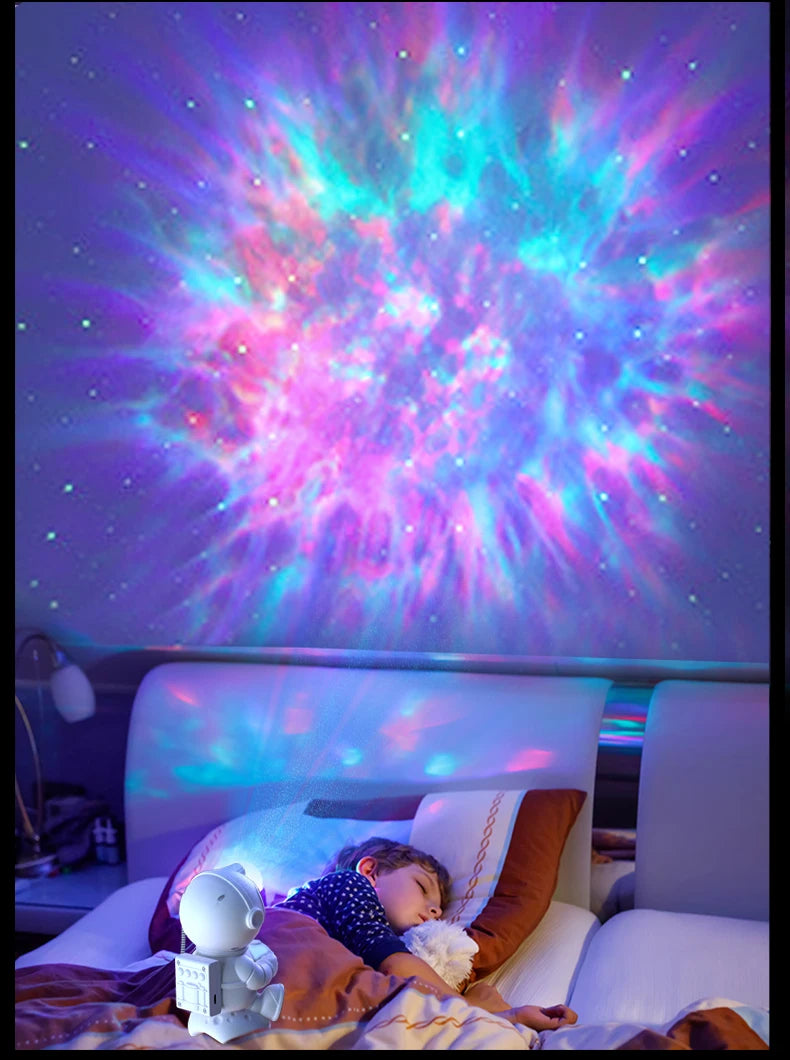 Astronaut Galaxy Projector Star and Moon Night Light Projector Bluetooth Remote Timer 360°Adjustable Angle for Bedroom Kids Gift