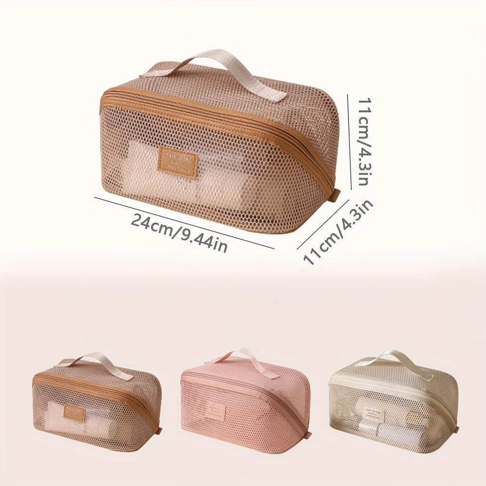 Makeup Organizer Female Toiletry Kit Bag Make Up Case Storage Pouch Luxury Lady Box, Cosmetic Bag, Organizer Bag For Travel Zip