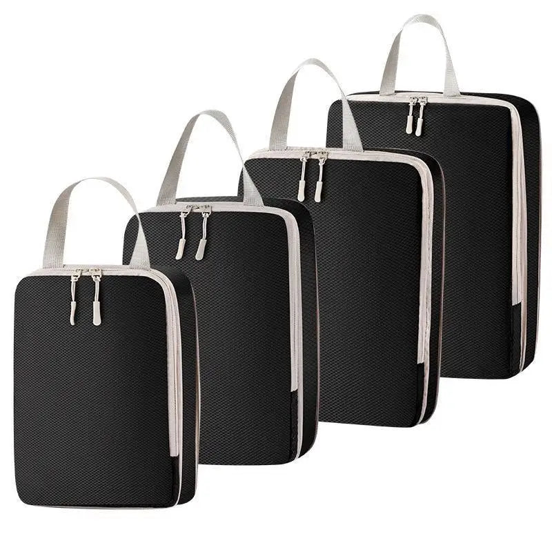 4PCS Compression Packing Cubes Set Expandable Travel Organizer Bags For Suitcase Luggage Clothing Storage Travel Accessories