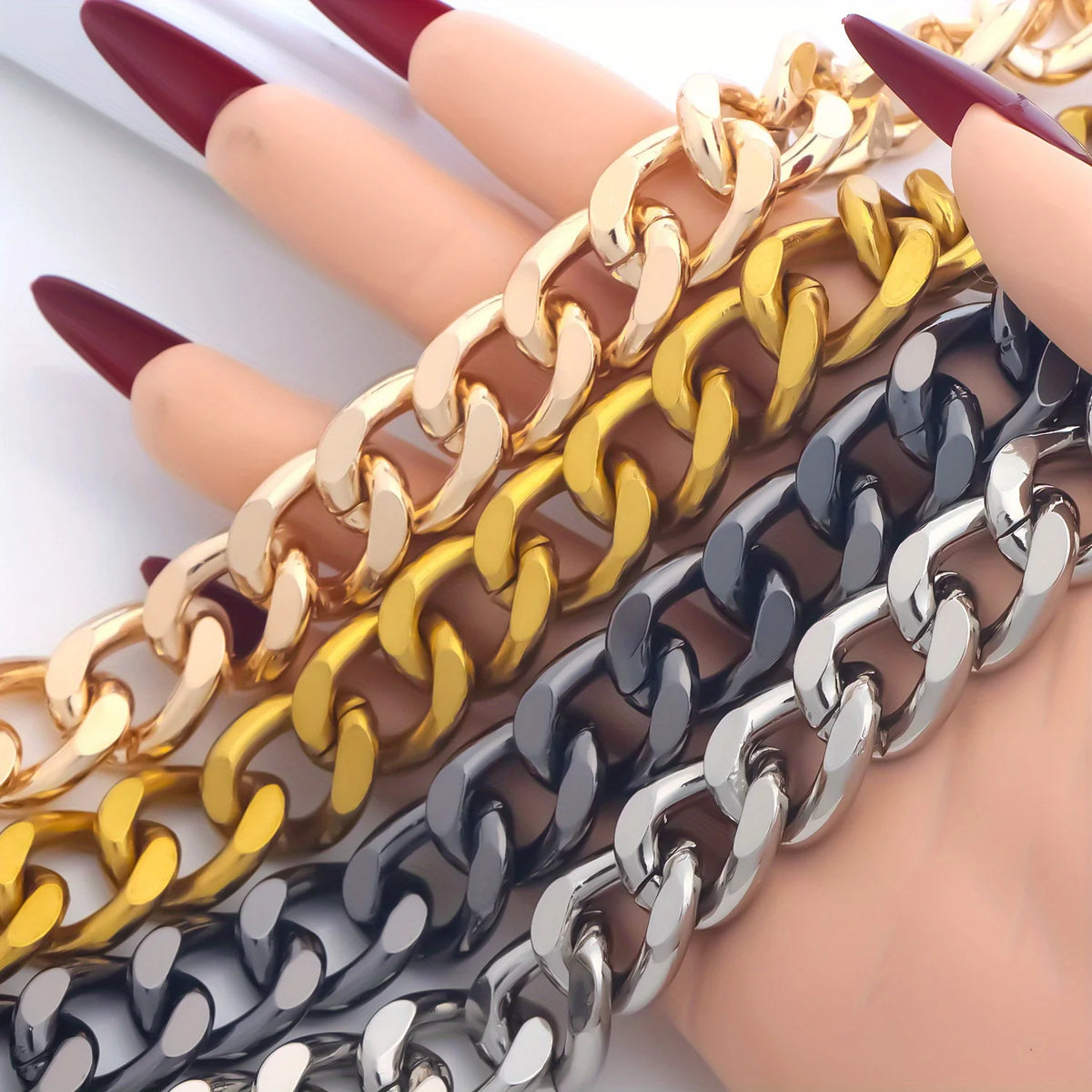 Thick Purse Chain Replacement Women Bag Handles Shoulder Strap DIY Bag Part Accessories Purse Extender Chain