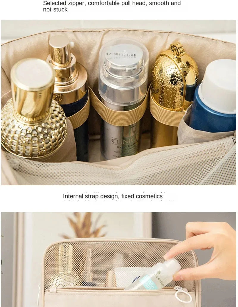 High Quality Travel Makeup Bag Waterproof Toiletries Organizer  Women Neceser Bathroom Hook Wash Pouch Hook Makeup Storage Bag