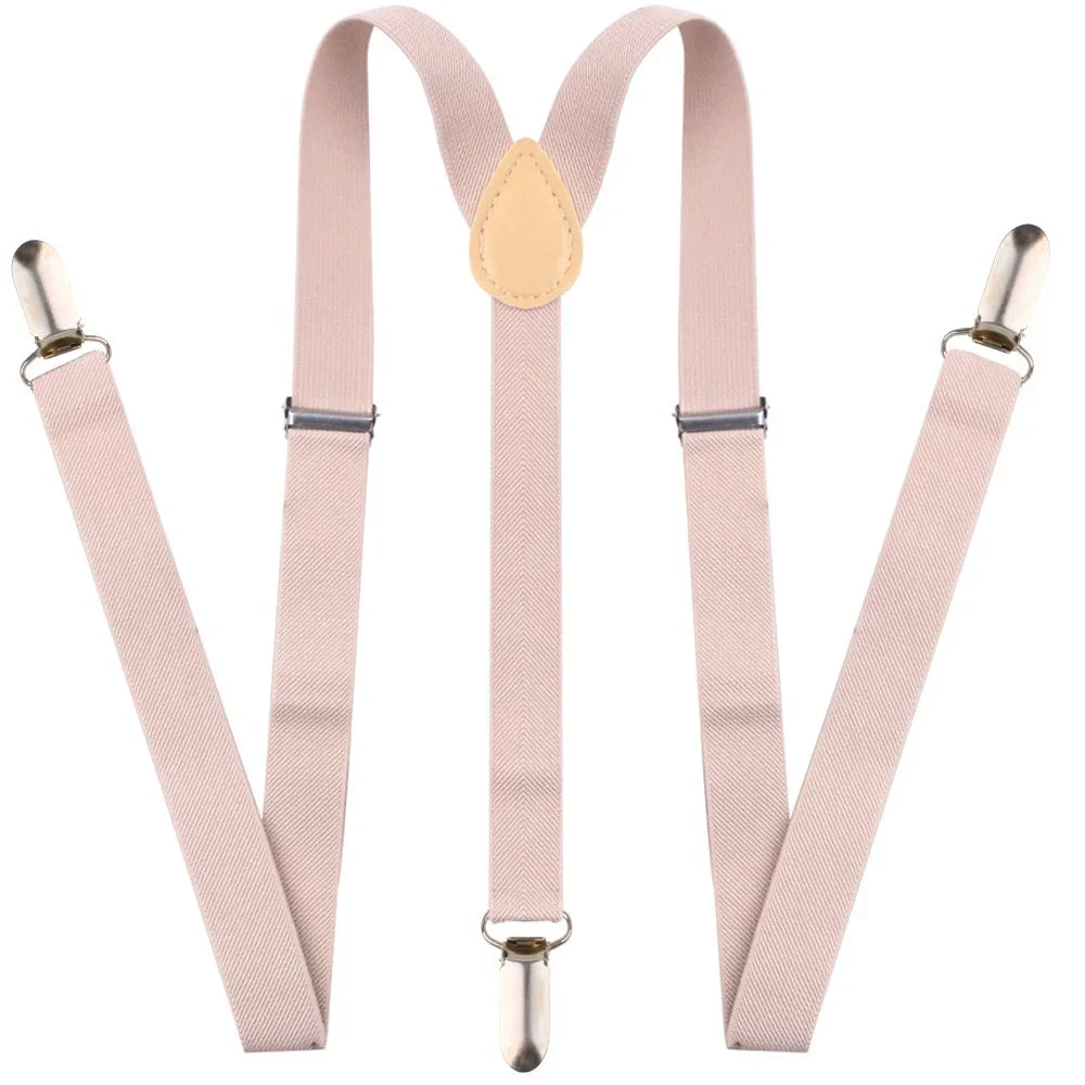 Men's Heavy Duty Suspenders High Elastic Adjustable Braces with 3 Strong Clips for Pants Holder Ideal for Wedding Wear