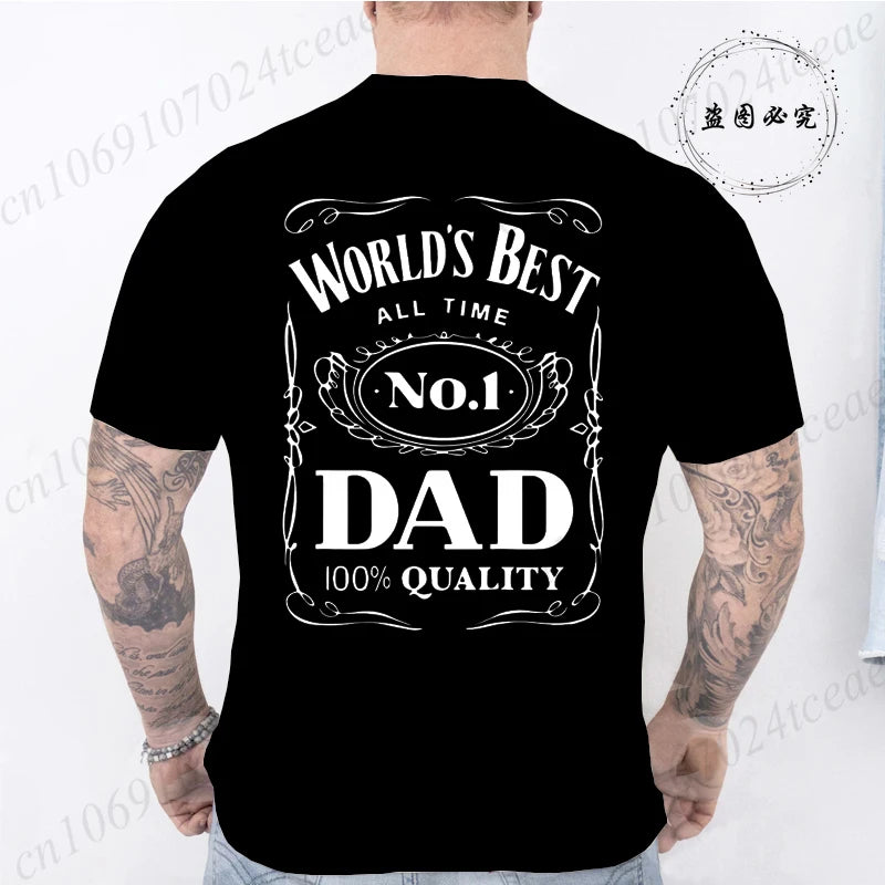 Novelty Awesome World´s Best Dad Daddy Father T Shirts Streetwear Short Sleeve Summer Fashion T-shirt Mens Shirts Birthday Gifts