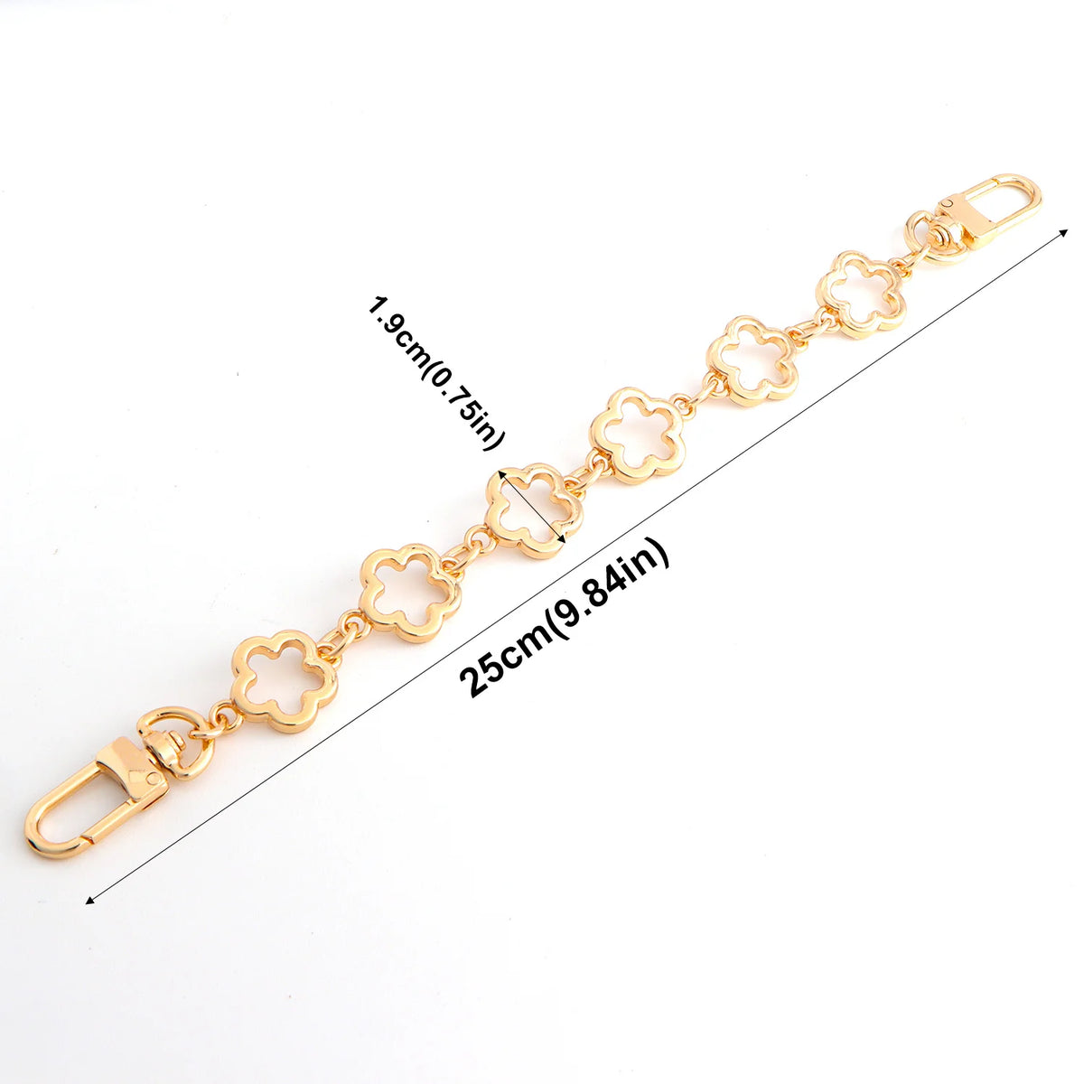 1PC Flower Bag Extender Chain Crossbody Bag Extender Chain for Women Handbag DIY Purse Making Charms