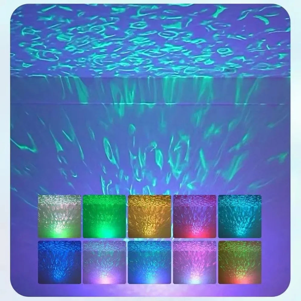LED Starry Galaxy Projector Light RGB Smart Remote Control Star Aurora Lamp KTV USB Powered Auto Rotating for Home Bedroom Decor