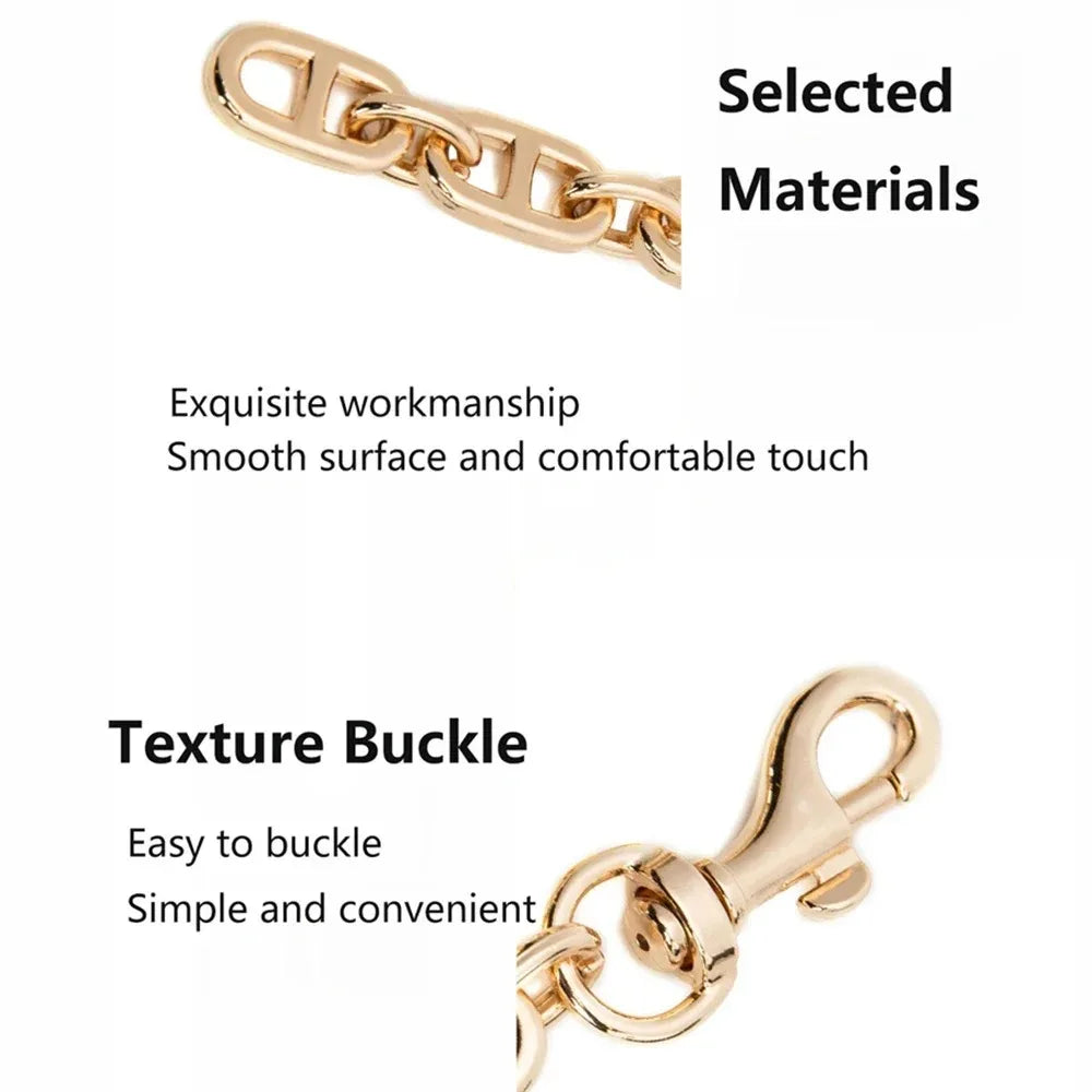 Gold Purse Extender Chain Heart Moon Alloy Bag Strap Extenders Handbag Shoulder Crossbody Replacement Accessories For Women Bags