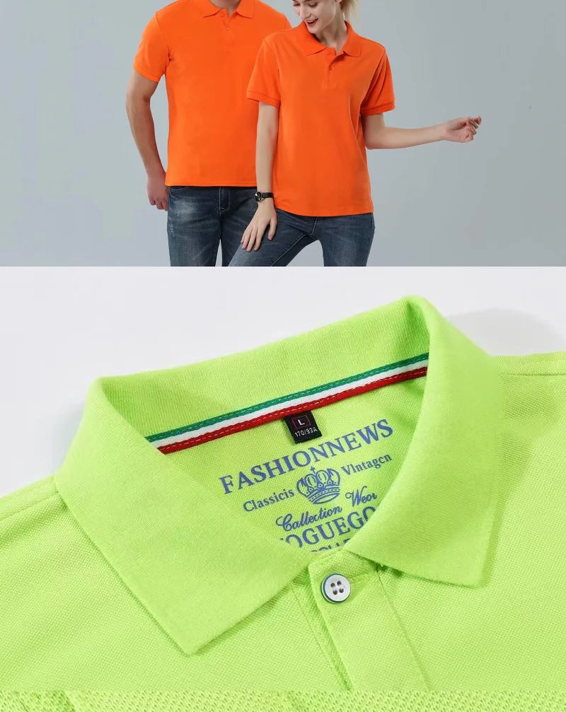 Mens Polo Shirts Short Sleeve Casual Solid Color Fashion Summer Lapel Male Turndown Tops Work Clothes Breathabl Comfortable