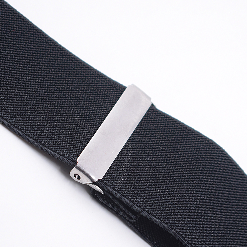 Heavy Duty Big Size Suspenders for Men Work Outdoor 2 Inch Wide X Back 4 Strong Clips Adjustable Elastic Trouser Braces Straps