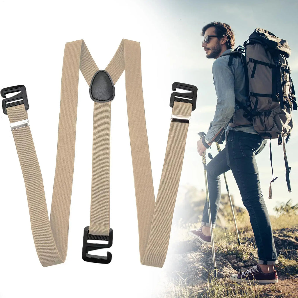 Suspenders for Men Heavy Duty Fashion Wide Black Mens Suspenders for Jeans Dress Pants X Back Elastic Adjustable Work