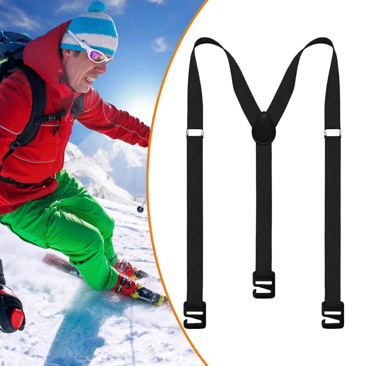 Suspenders for Men Heavy Duty Fashion Wide Black Mens Suspenders for Jeans Dress Pants X Back Elastic Adjustable Work