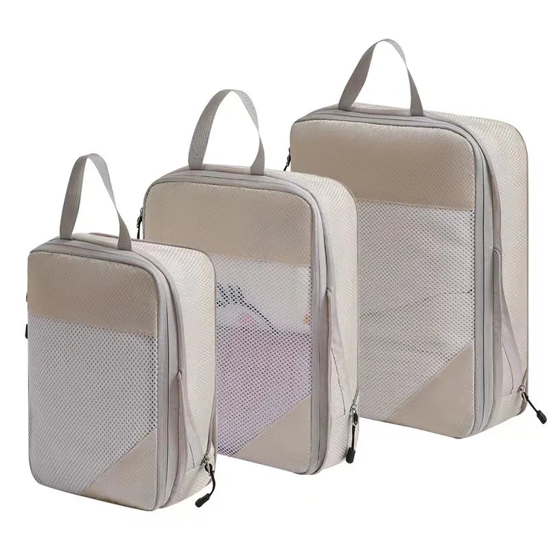 Compression Packing Cubes for Suitcases Travel Accessories Expandable Packing Organizers Lightweight Travel Organizer Cubes