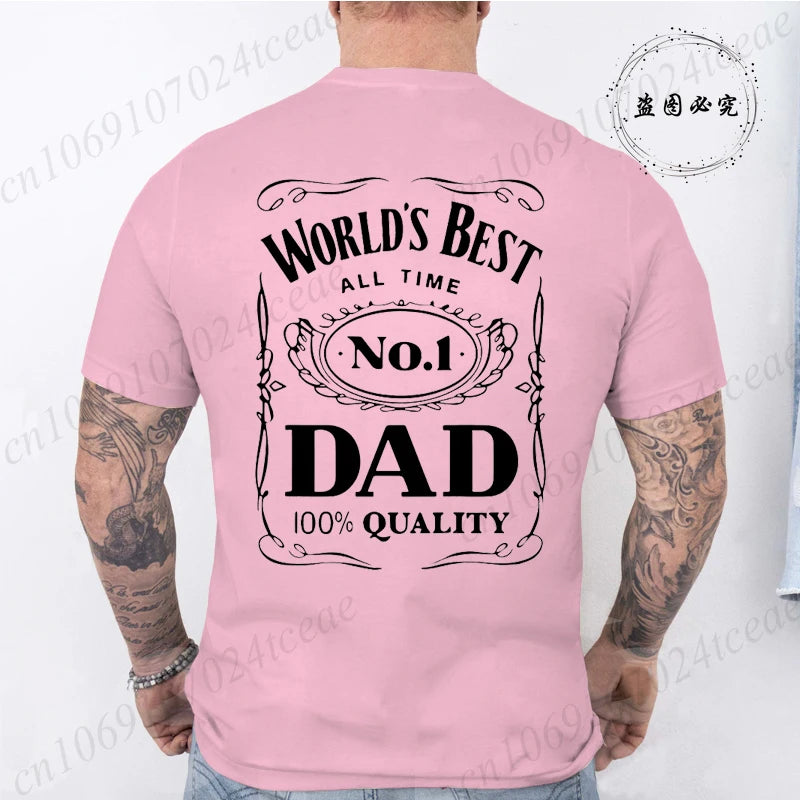 Novelty Awesome World´s Best Dad Daddy Father T Shirts Streetwear Short Sleeve Summer Fashion T-shirt Mens Shirts Birthday Gifts