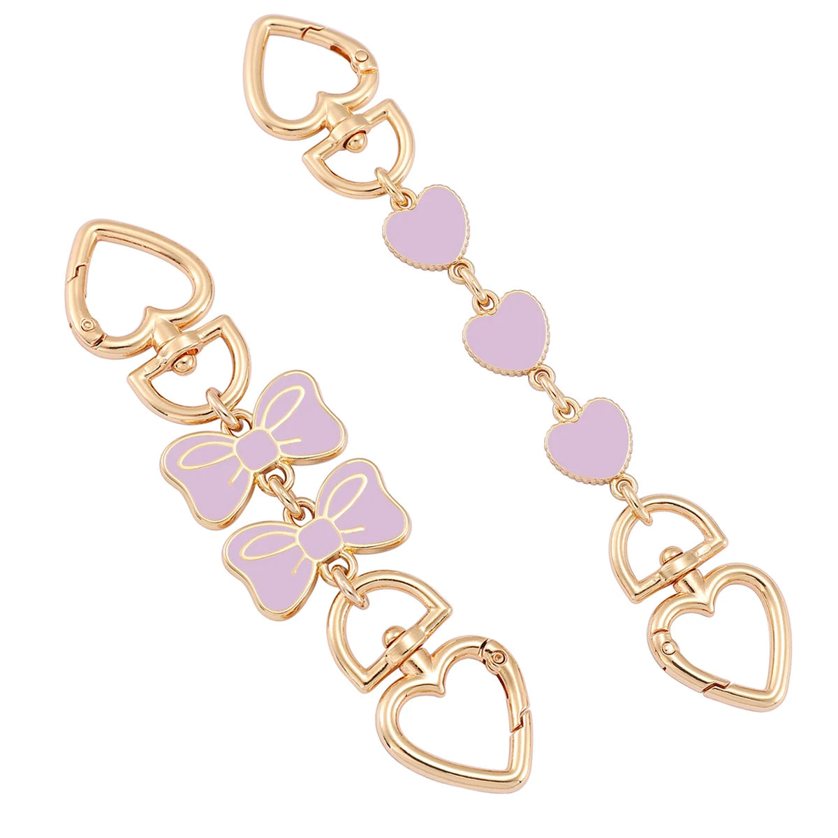 2PCS Purse Chain Extender Bag Extender Chain Purse Strap Extenders for Handbags Crossbody Bag Charms Accessories