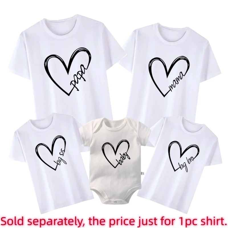 Funny Papa Mama Family Matching Outfits Daddy Mom Kids T-shirt Baby Bodysuit Family Look Father Son Clothes Father's Day Gift