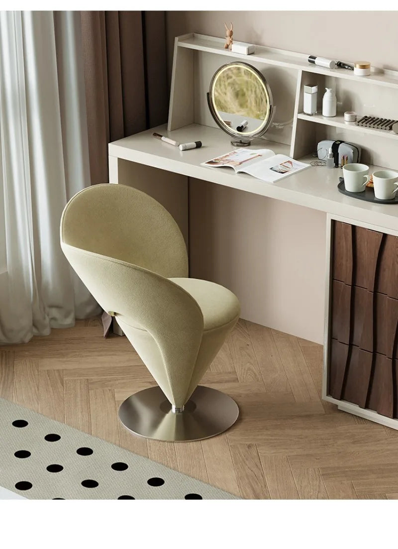 Modern Simple Makeup Stool Luxury Bedroom Dressing Room Rotatable Stools Multiple Colors Creative Interior Home Furniture