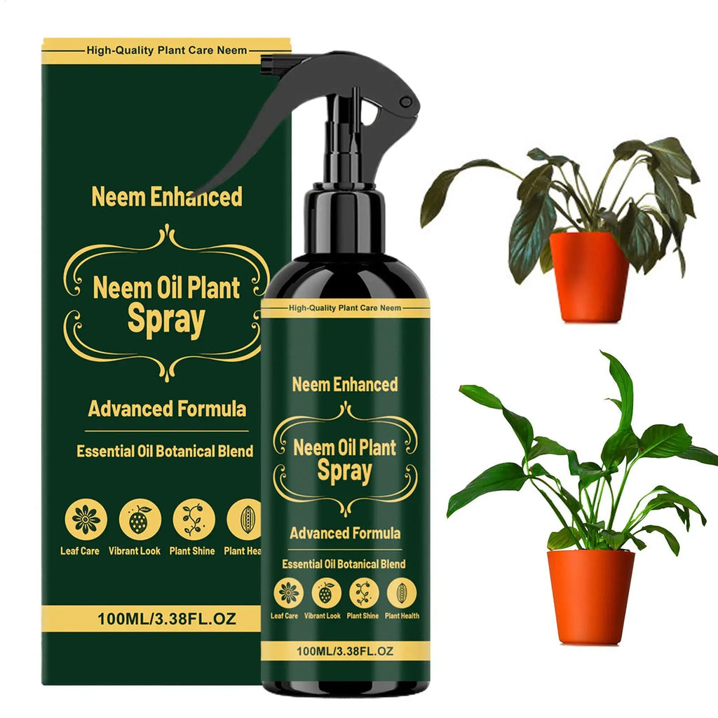 Neem Oil Plant Spray Leaf Cleaner Shine Indoor Outdoor Plants Leaf Nutrient Supplement Long Lasting Protection Plant Health Care