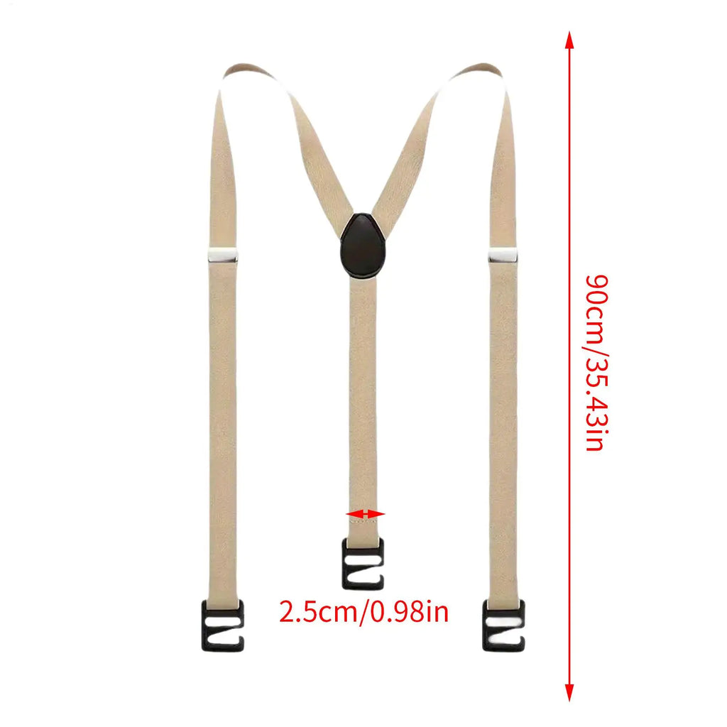 Suspenders for Men Heavy Duty Fashion Wide Black Mens Suspenders for Jeans Dress Pants X Back Elastic Adjustable Work