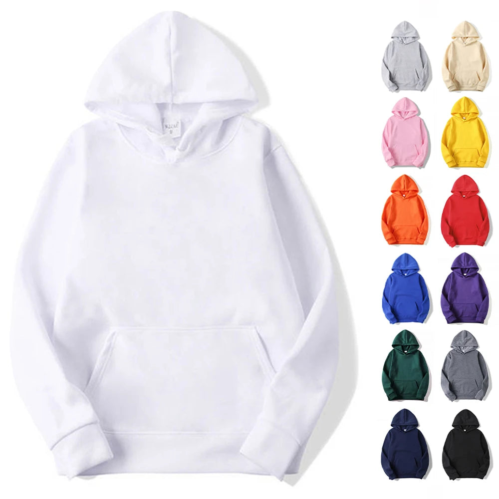 Men Fashion Hooded Sweatshirt Pullover Hoodie Unisex Black White Hoodies For Men Sudaderas Para Hombres Polerones hit product